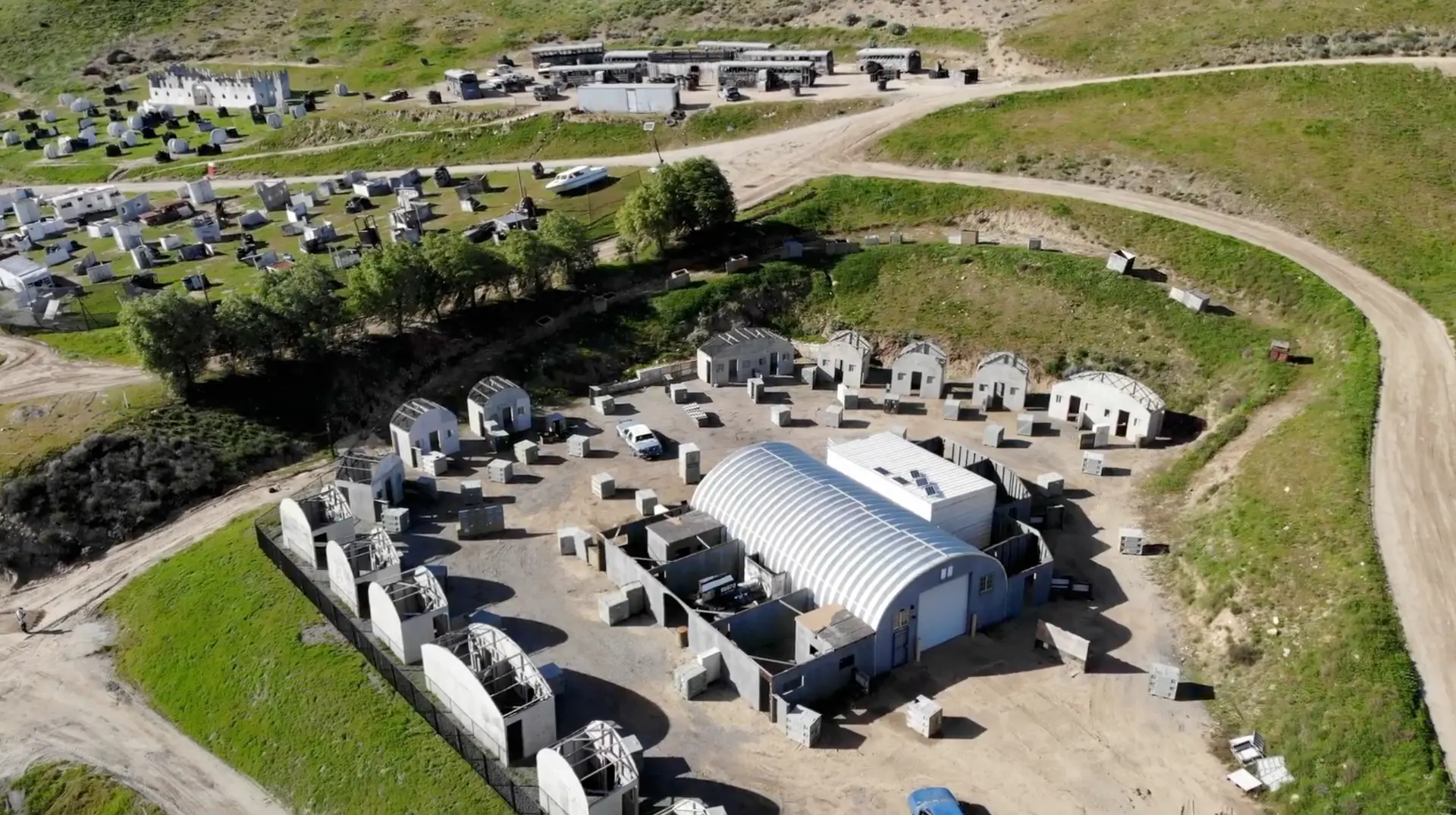 Military Base field at Combat Paintball Park