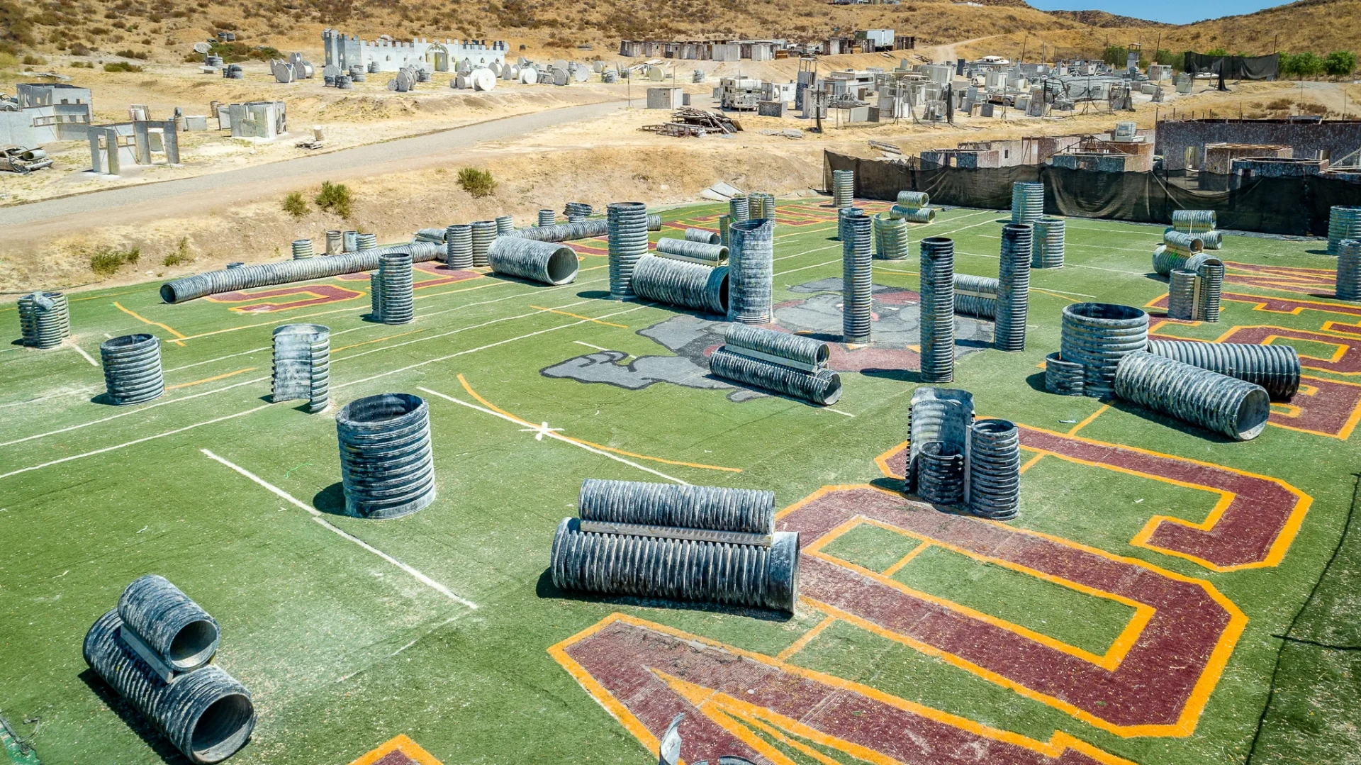 Combat Paintball Park fields overview